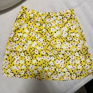 NWOT musier Paris Cecilia skirt size France 36 yellow floral